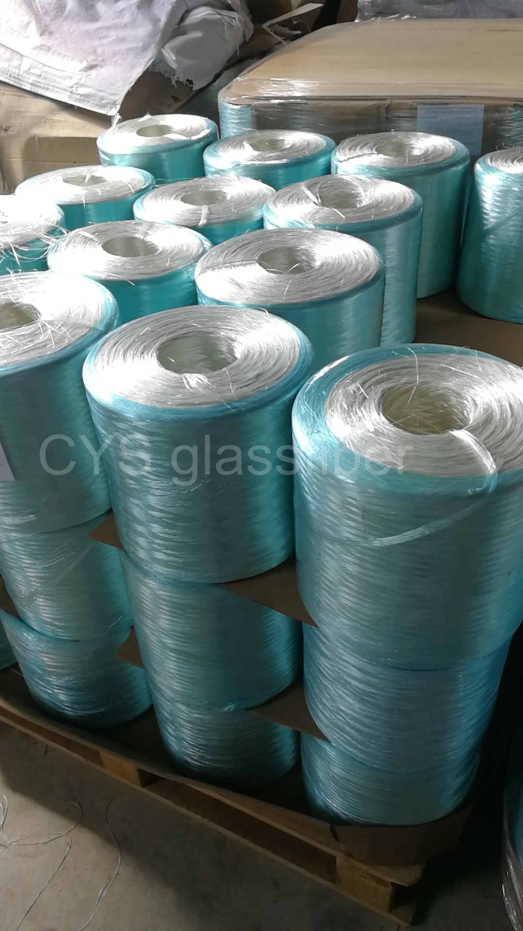 Gypsum fiberglass roving