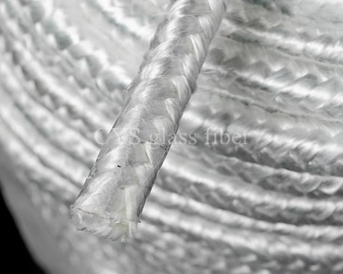 Square braided silica rope